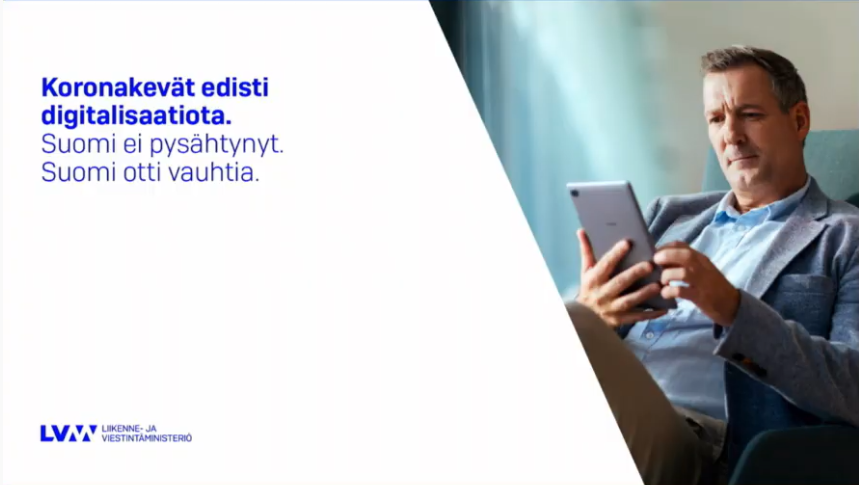 FiCom_ry's tweet photo. #Koronakevät edisti #digitalisaatio'ta ja #dataliikenne kasvoi merkittävästi. Viestintäverkkomme kestivät kasvun hyvin. Digitalisaatiolla on tärkeä rooli myös #ilmastohaaste'eseen vastaamisessa, totesi ministeri @TimoHarakka mediatilaisuudessaan. #arkidigi #digiala https://t.co/rWc8Ot2CBk