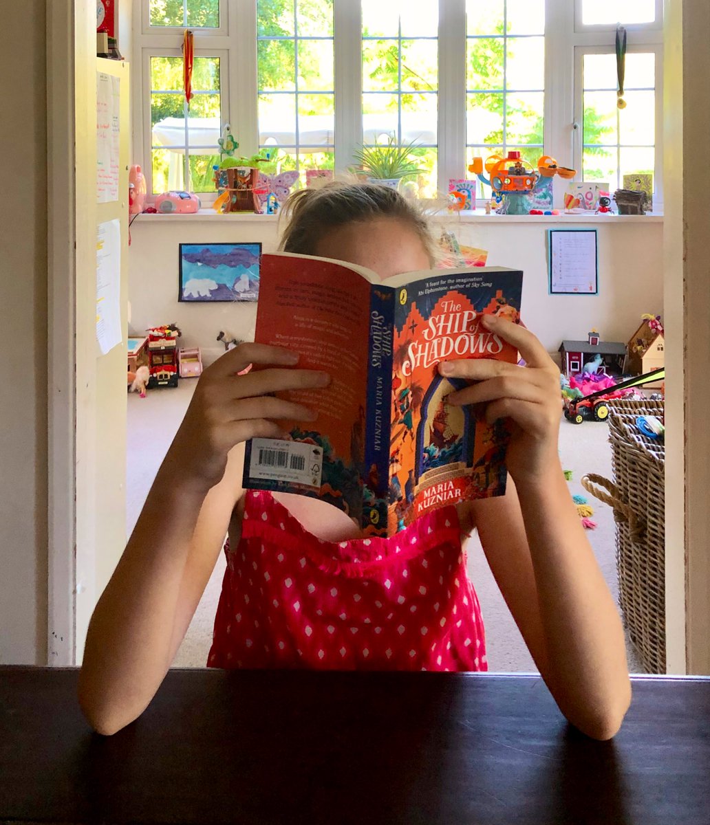 MKenneyPR's tweet photo. So 10yo pulled rank, &amp; 8yo &amp; I have formed a not-so-orderly queue.. 🏴‍☠️⚔️ #excitingbookpost #quietmorn https://t.co/GciCJ2nCyD