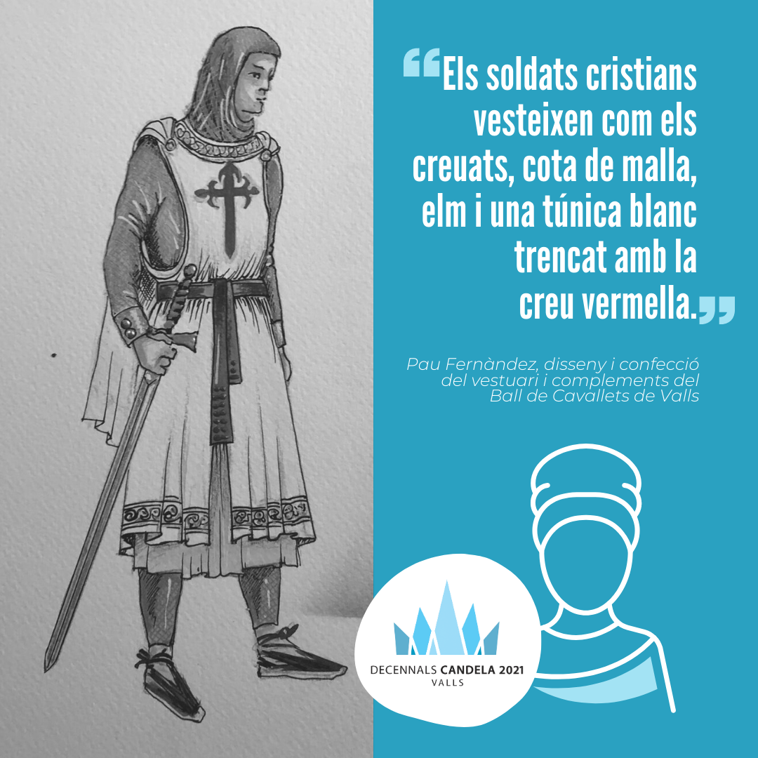 DecennalsValls's tweet photo. BALL DE CAVALLETS | A principis del S.XII, el Papa Eugeni III concedí als #Templers vestimenta definitiva, ordenant-los portar, a l'alçada del cor, una creu vermella en forma de creu llatina. #CulturaValls #BallDeCavallets #DecennalsValls @UAFValls https://t.co/rw2ps46DR0