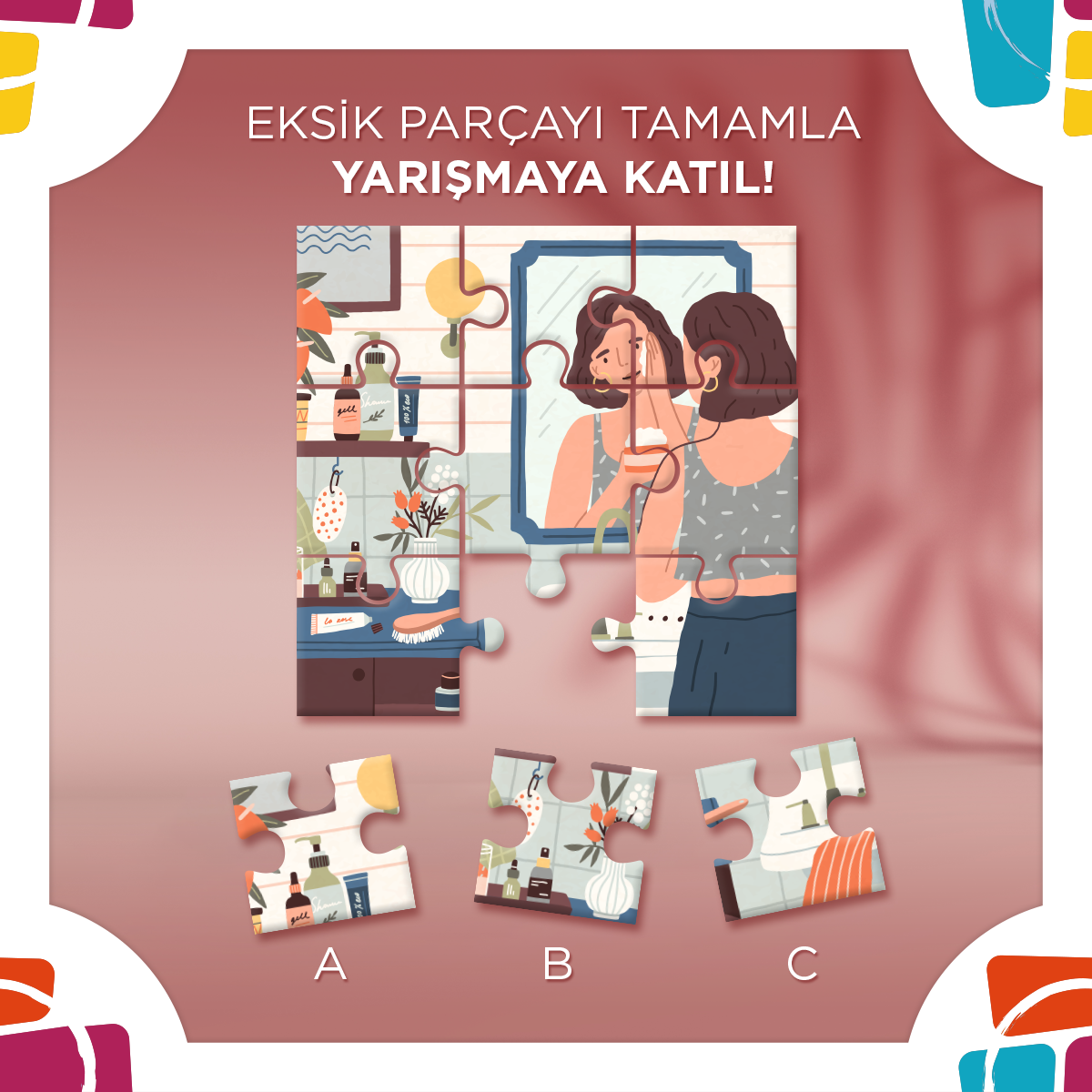 One Tower Avm’den ışıl ışıl doğal bir yarışma başlıyor. 😍
Yves Rocher Bakım Seti kazanacak 12 kişiden biri olmak için;
👉@onetoweravm hesabımızı takip et.
👉Gönderimizi beğen.
👉doğru şıkkı bizimle paylaş ve 3 arkadaşını etiketle.
Yarışma kuralları, Facebook sayfamızdadır.