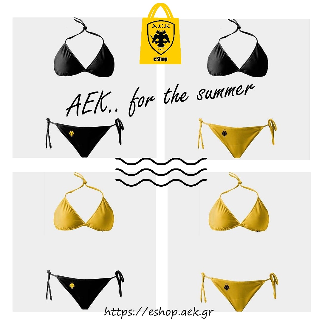 aekeshop's tweet photo. ΑΕΚ..for the summer! ..for #aekgirls 🖤💛👙
https://t.co/d1iJLHvon1

#aekeshop #aeksummer #aekswimwear #aek #eshop #swimwear #aekfamily https://t.co/ji66XmTBZp