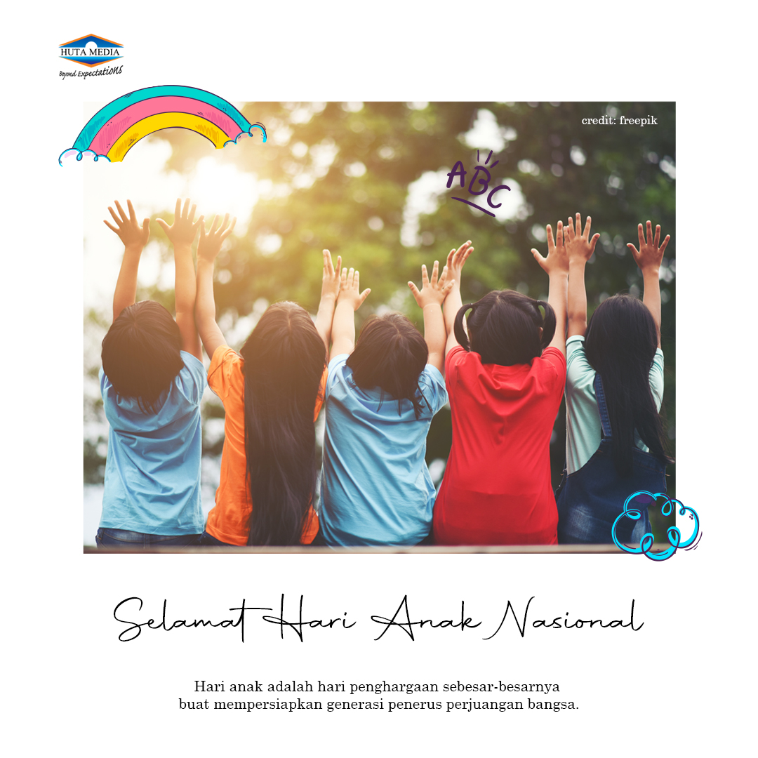 Di tengah Pandemi Covid-19, jangan putus asa anak-anak Indonesia. Tetap Semangat dalam belajar meski harus dari rumah saja. Selamat Hari Anak Nasional 2020.

#HariAnakNasional2020 #Hutamedia