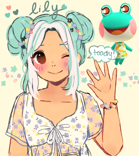 ariamisu's tweet photo. ketchup and lily, my favorite villagers ;__; !! (if you'd like to see more gijinkas... i'm linking a kofi below!!) #animalcrossing #animalcrossingnewhorizons https://t.co/ay0ImrXF3a
