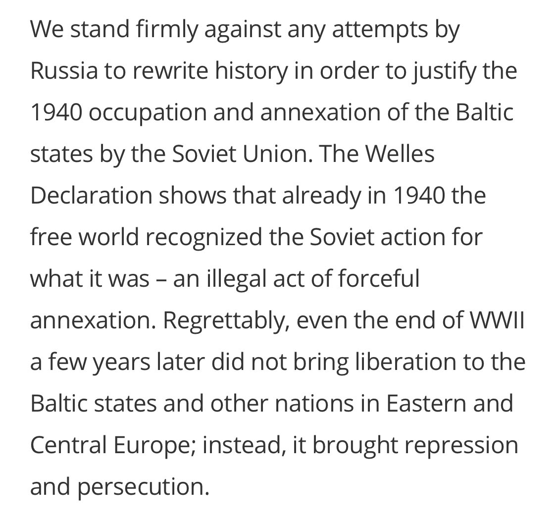 sakkov's tweet photo. US Secretary of State and Baltic MoFAs issued a joint decleration on the 80th anniversary of Welles Declaration. Good stuff. Click here for the text: https://t.co/sFWL8Eu55J https://t.co/81SErFqymJ
