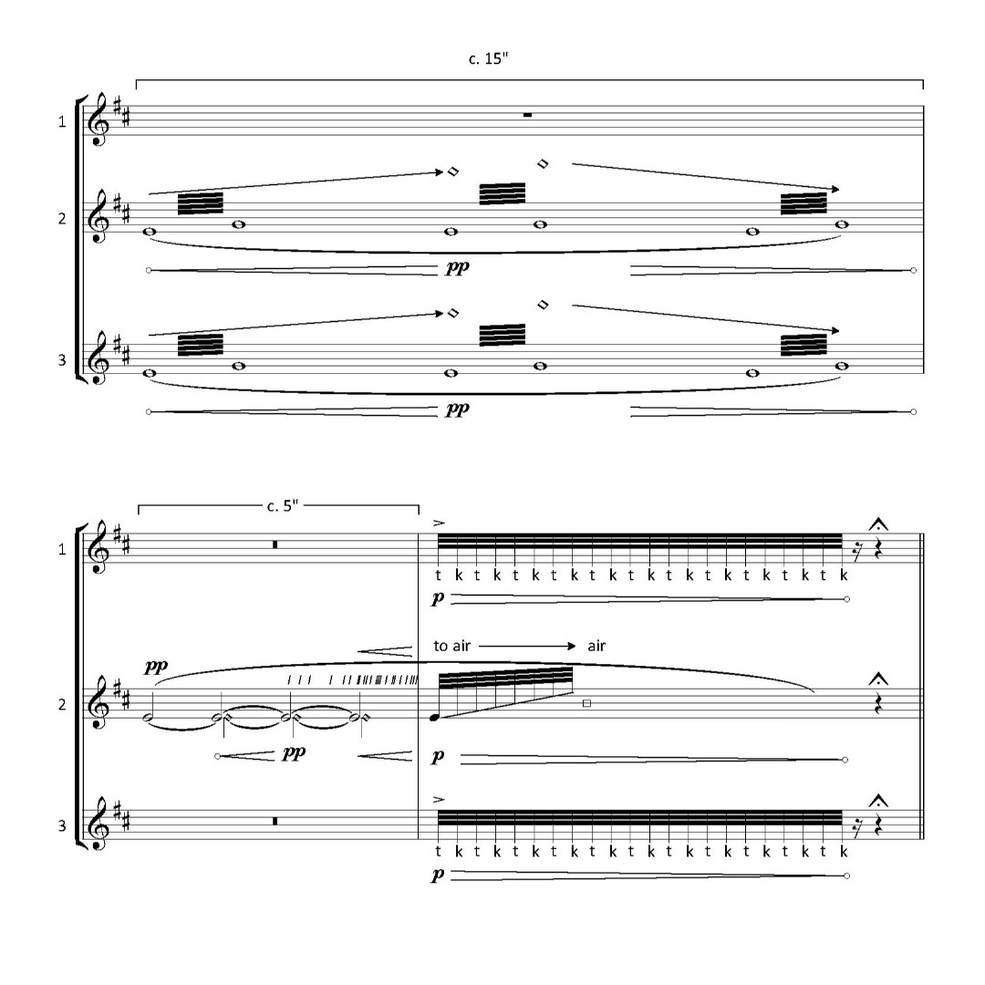 tetractysmusic's tweet image. Score of the Day:  An awesome trio for baroque flutes  bit.ly/2mfIUDa #SOTD #multitracking