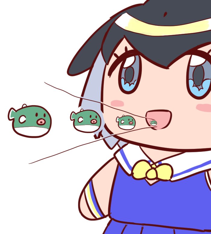 海の日なのでフグを食べましょう ぼこぼこのイラスト