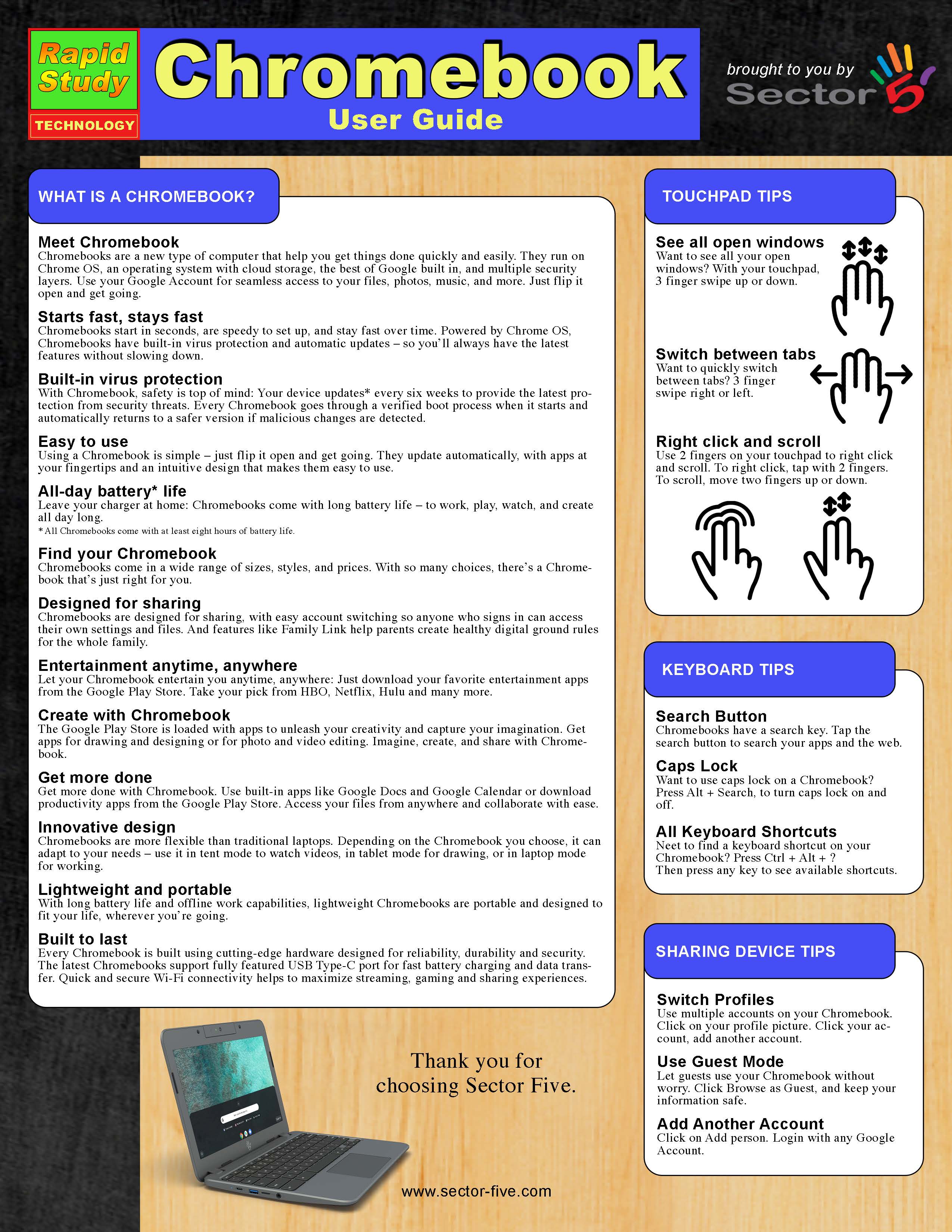 Sector 5 Chromebook User Guide