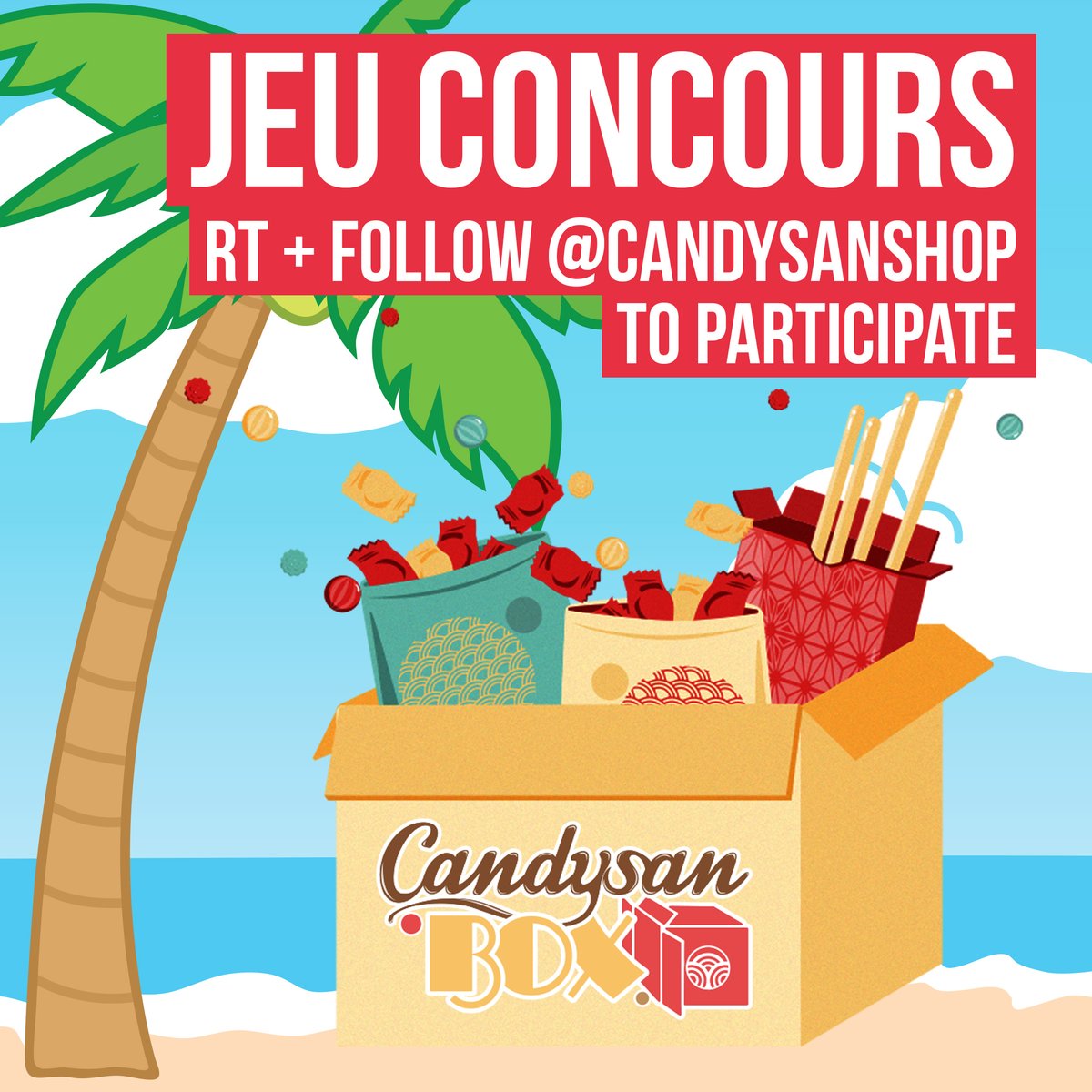 CandysanShop's tweet image. JEU CONCOURS : La CandysanBox de juillet !

RT + FOLLOW pour tenter de gagner notre box estivale !

- Le descriptif de la CandysanBox de juillet est en ligne ʘ̥ꀾʘ̥
- Un(e) seul(e) gagnant(e)
- bit.ly/3jwHX2t

Tirage au sort le 30 juillet,

Bonne chance !