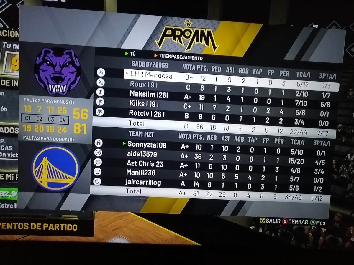 Estrellas_69's tweet image. Jornada 1 vs Team Mazatlán 
#VirtualMasters #ViMasters 

5 inicial:
LHR Mendoza - PG
@12oux - SG
@Maksiim l26l - SF
@Kike_sacra - PF
@VictorMSilvaA - C

#NBA2K21 #NBA2K20 @NBA2K