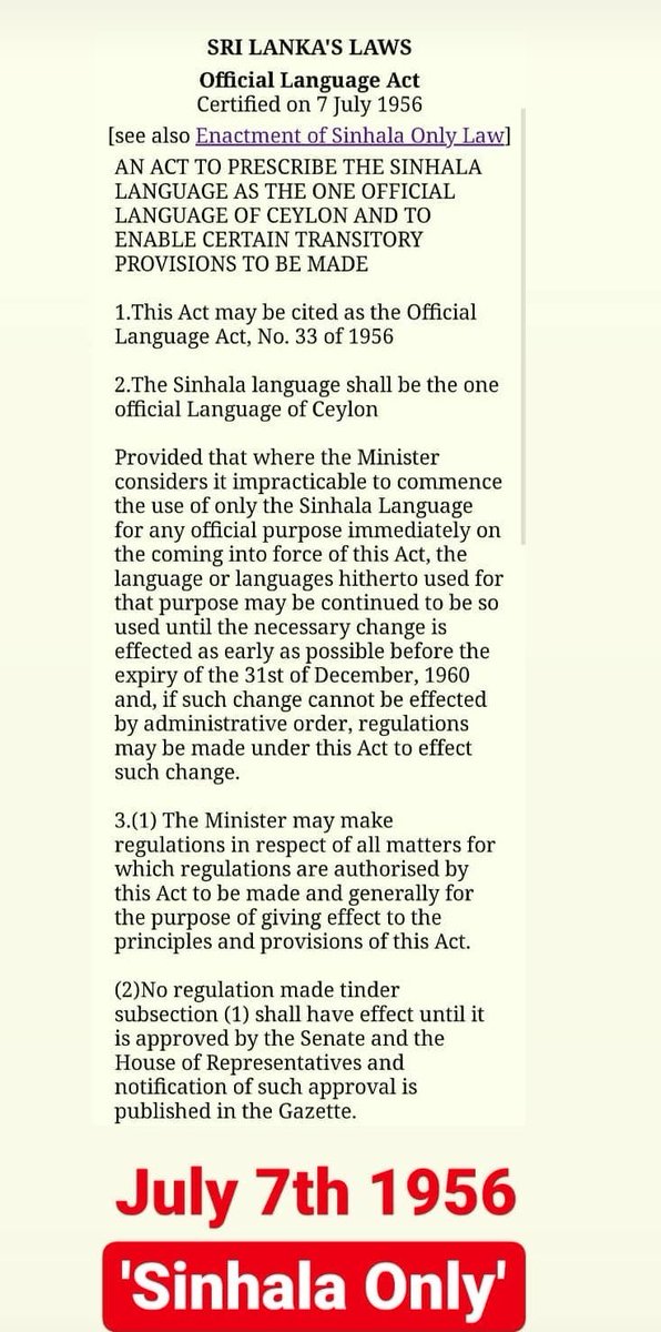 On the events leading up to Black JulyContents adapted from  @Amaliniii's Instagram story, resorted into chronological order.