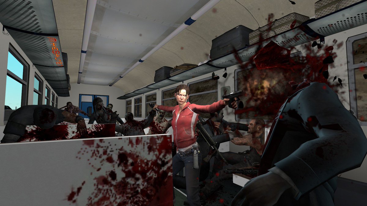 MikeBaut27's tweet photo. Just another Left 4 Dead 2 x Train to Busan tribute. Made using Garry's Mod. #left4dead #left4dead2 #traintobusan #TrainToBusanPeninsula #peninsula #crossover #valvecorporation #nextentertainmentworld #zombies #infected #valve #garrysmod #gmod #ktx #train https://t.co/JYlfvRdmh7
