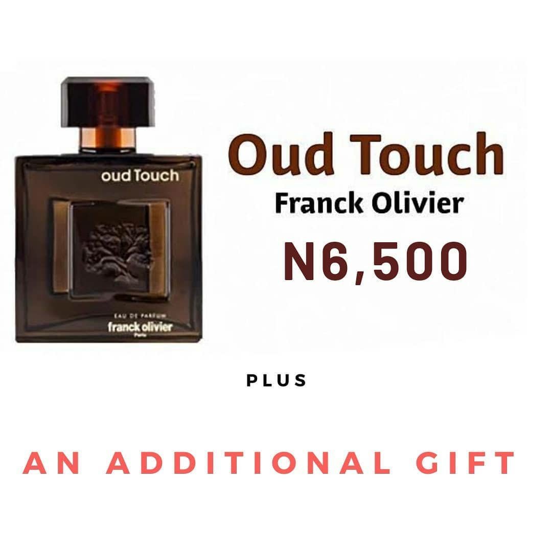 CriteriaOutfits's tweet photo. Get your original Franck Olivier Oud Touch for N6,500 with an additional gift. https://t.co/Wa8R5EnFe8