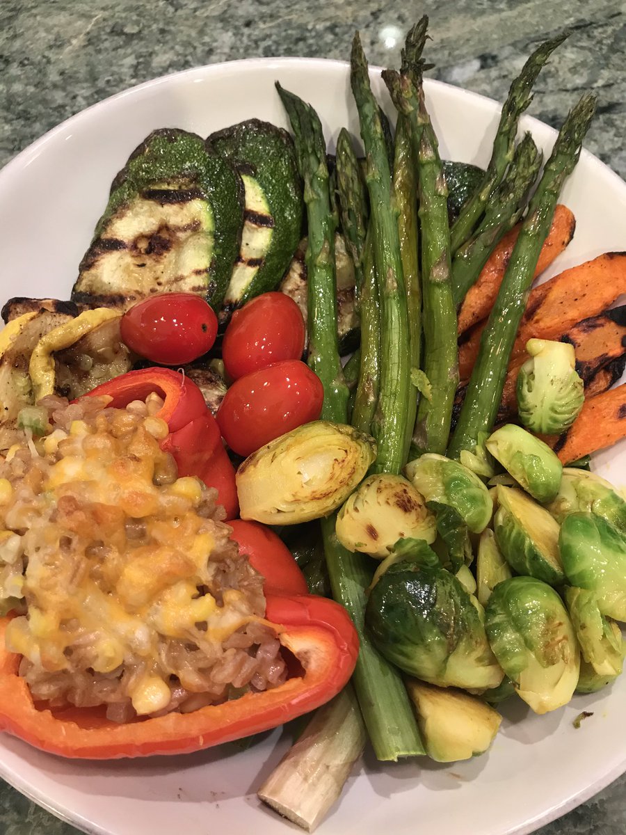 Enjoyed a favorite summer dinner: grilled vegetables!
