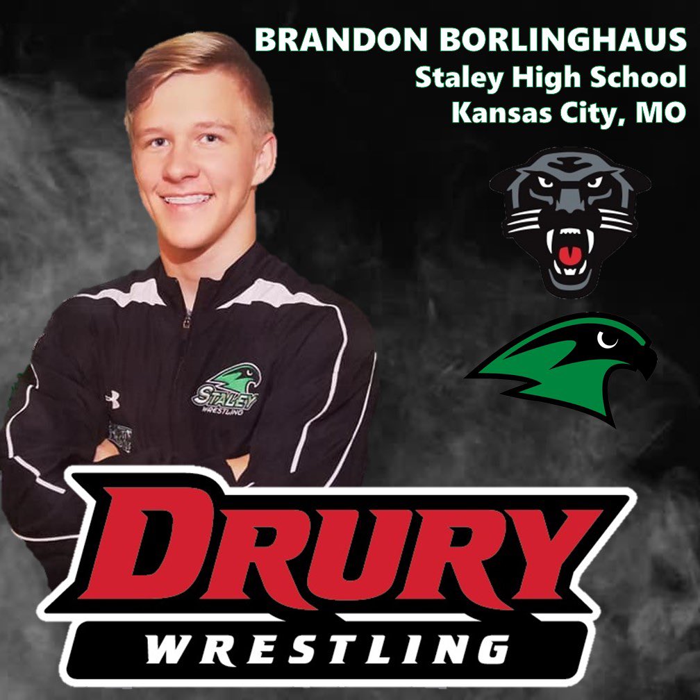 Huge Congratulations to <a href="/StaleyWrestling/">Staley Wrestling</a> senior wrestler Brandon Borlinghaus who will cont. his wrestling and academic career at Drury! The most creative wrestler we have ever had. 🎨🖌🖼  #STAfamily <a href="/NKCSchools/">NKC Schools</a> @StaleyNews <a href="/SHSFalcons/">Staley High School</a> <a href="/Wrestling_Cent/">Wrestling Central</a> <a href="/B_borlinghaus/">Brandon Borlinghaus</a> <a href="/MikeEierman/">Mike Eierman</a>