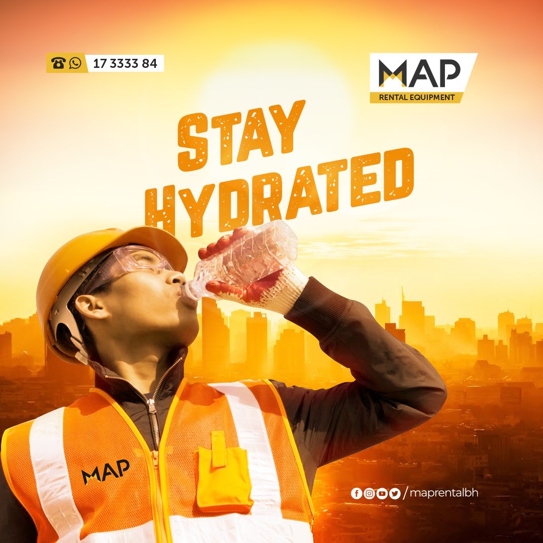 maprentalbh's tweet photo. StayHealthyStaySecure @maprentalbh
#hydration #skincare #water #Health #fitness #maprentalbh #mapbahrain #rentalequipment #rentalbahrain #construction #constructionbahrain #operator #mechanic #sitework #SafetyFirst https://t.co/CPEC2PQ0Ni
