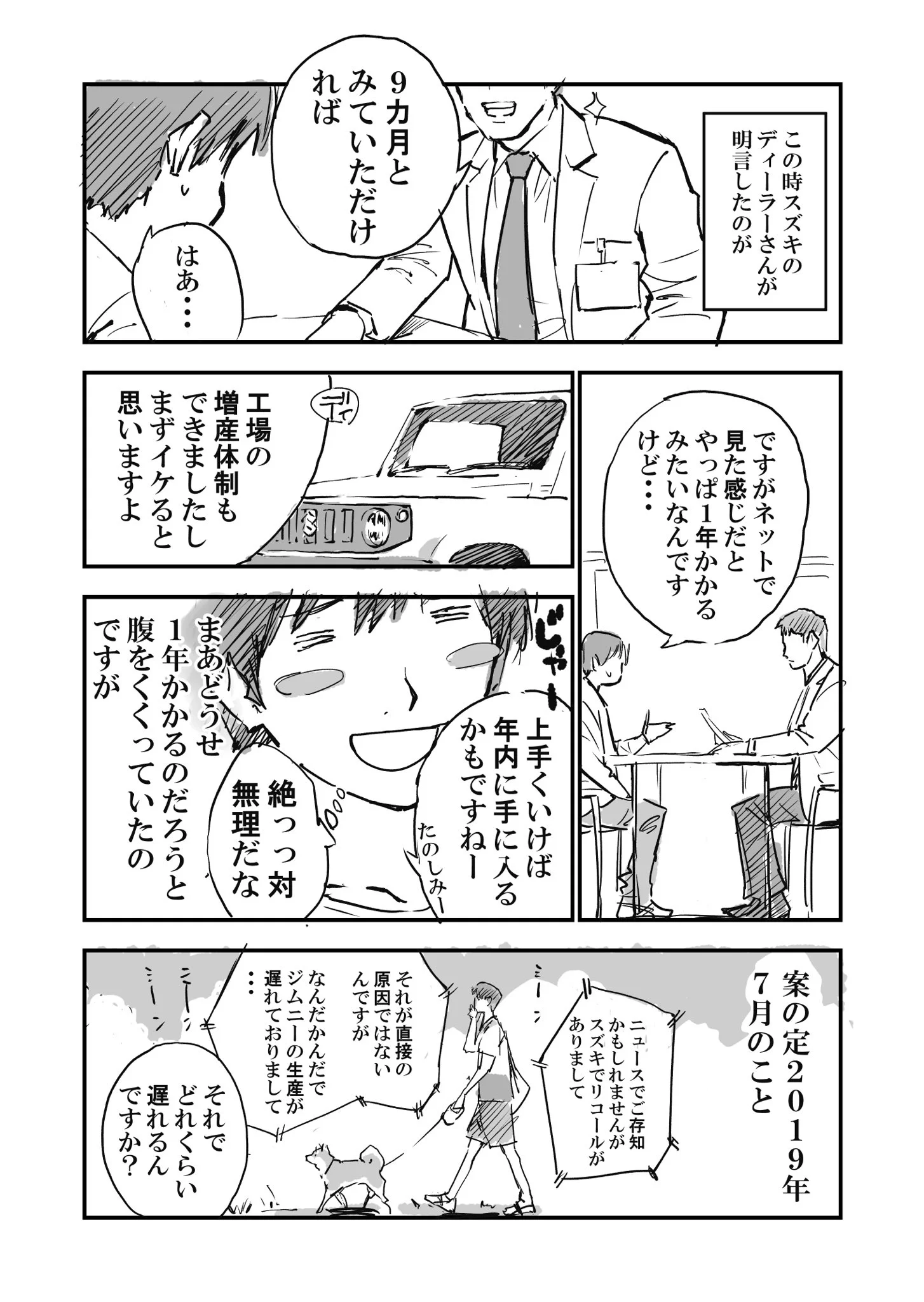 新型ジムニーを購入しようとした結果？納車まで16ヶ月かかってしまうwww