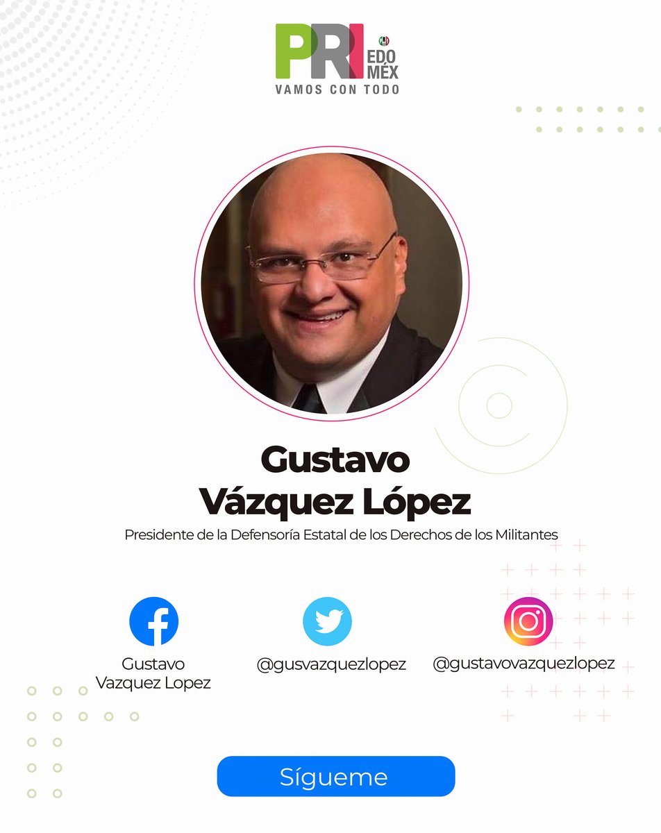 Toluqueño, lector, escritor y conversador amigable, abogado y aspirante a sociólogo, fanático de los 👹 del Toluca. 

Como defensor en el PRI, promueve la igualdad, la equidad, la inclusión y el conocimiento. 👉 Léelo en hakunamatata.guru

 ¡Síguelo en sus redes! 🤳