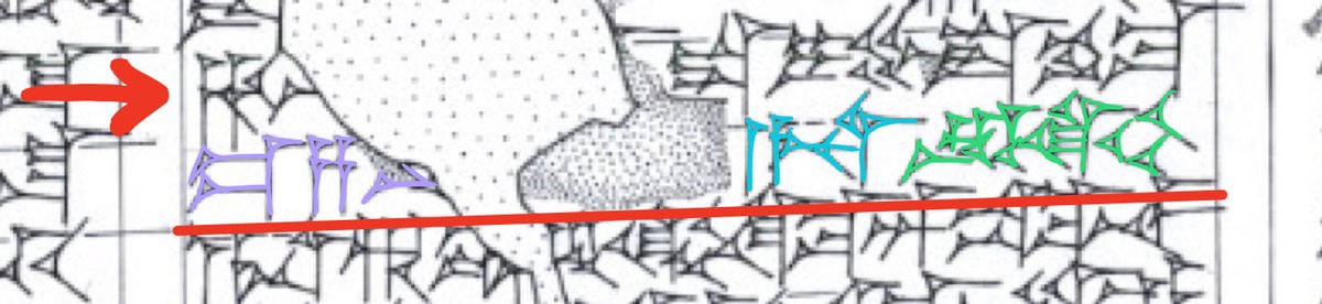 Next lineP - the first sign can be commonly read as 3 different syllables, "iš/iṣ/iz", ... great. Since the next sign reads only "ṣa" or "za" we can guess that our options are iṣ-ṣa or iz-za