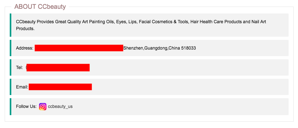 Looks like the listing is from a company called CCBeauty. http://www.ccbeauty.club/&nbsp;Which according to their website is based in Shenzen, China.This is WILD.