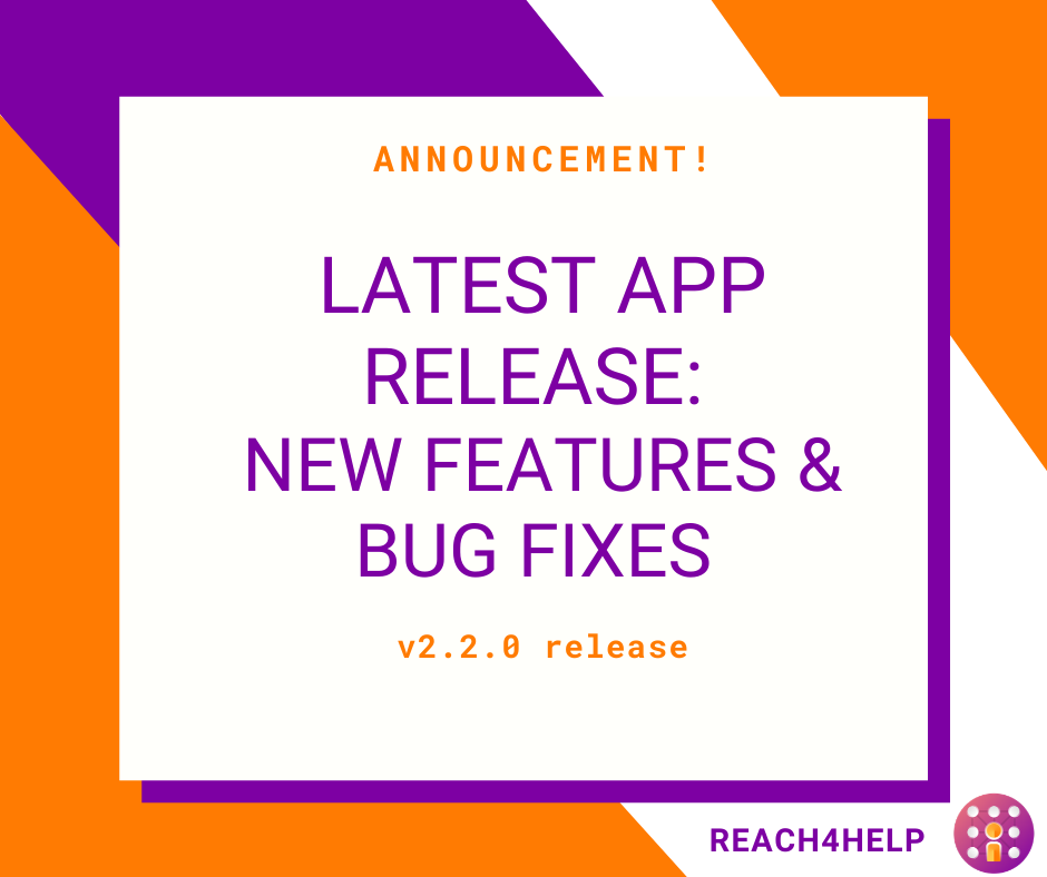 Reach4HelpOrg's tweet photo. The latest version of our app is now available with updates!
We’ve made it easier for you to sign up, manage your profile settings, and navigate through new requests. 

We’re working hard to continue to improve your experience and make it easier to reach for help!
@Reach4HelpOrg https://t.co/DjL6WFt2OG