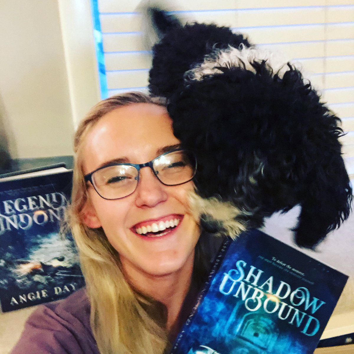 angiedayauthor's tweet photo. Gotta love the #dogsoftwitter popping in whenever they feel like it regardless of how pretty you wanted the photo to look. #ShadowUnbound

Honestly, I think it turned out better this way 😊 https://t.co/XCV4IzIpfj
