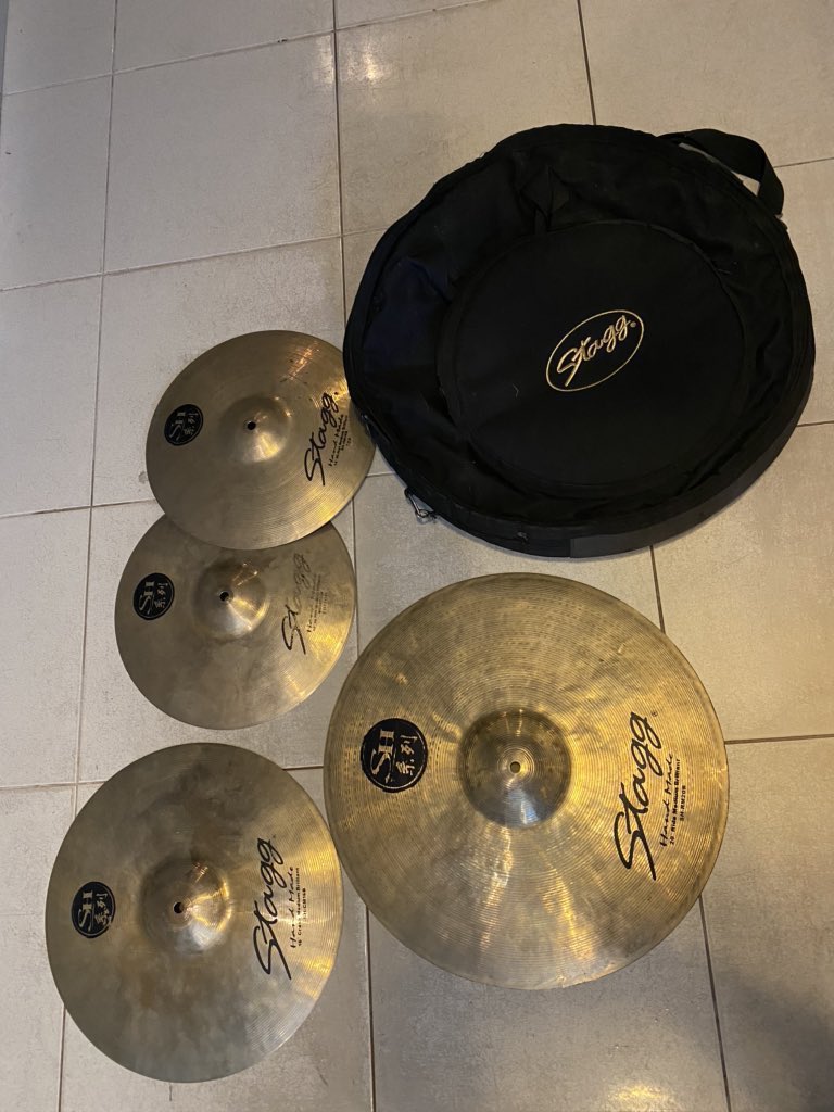 TURUN HARGA!!! Stagg SH Medium Brilliant Cymbal set hihat 14" crash 16" ride 20" IDR 2JT FREE GIGBAG <a href="/DrumBagus/">@DrumBagus</a> 082174262424