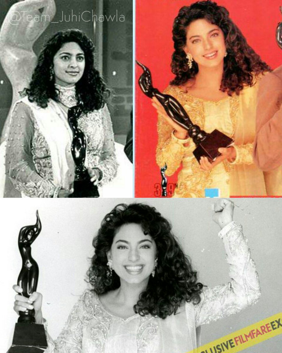 Team_JuhiChawla's tweet photo. Juhi Chawla @iam_juhi won the Filmfare award of best actress for her outstanding and brilliant performance in Hum Hain Rahi Pyar Ke ..
@filmfare
#JuhiChawla
#27YearsOfHHRPK
#27YearsOfHumHainRahiPyarKe https://t.co/D8RgazCLq0