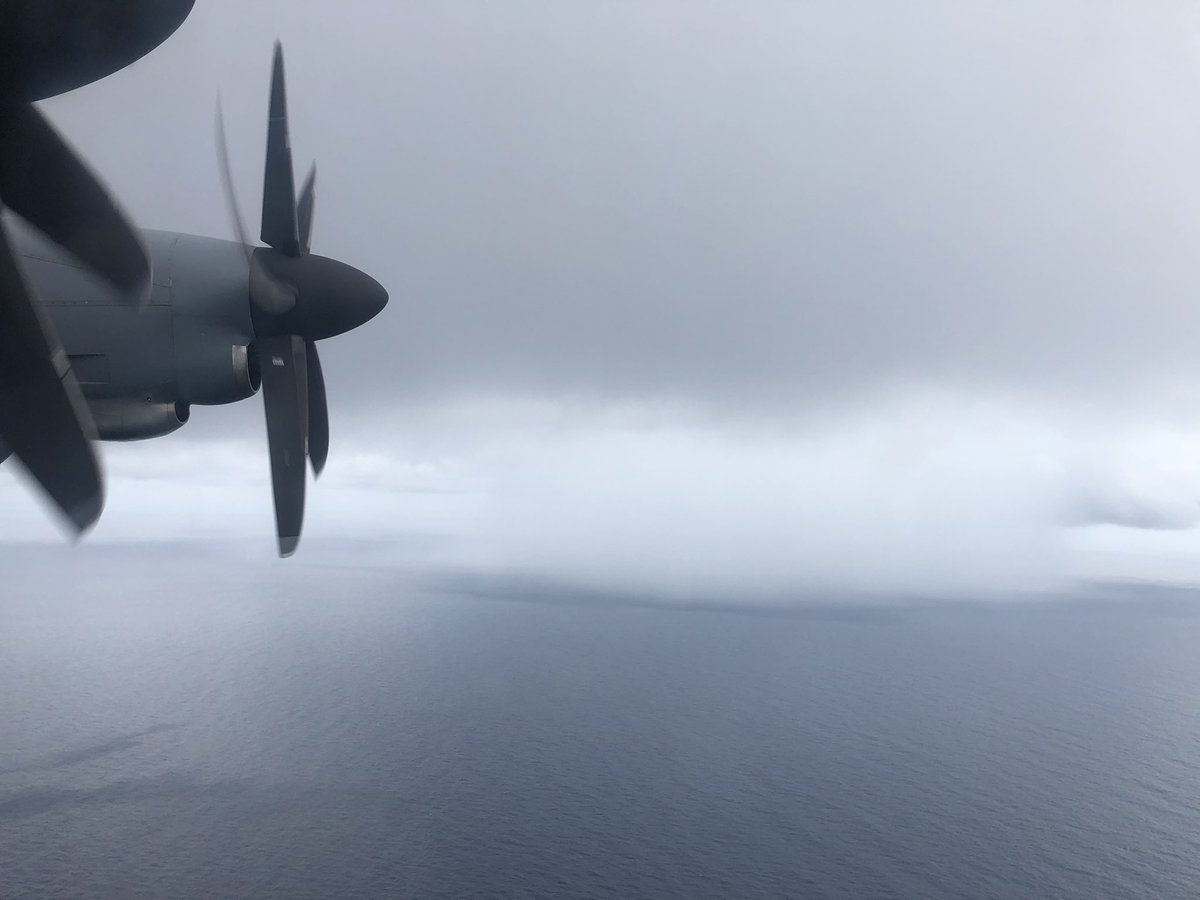 So there's a little lesson on flying a low level invest! If we can close off the center that's great, but bottom line is to map the winds for the NHC forecasters. Even a "boring" msn like today is still useful. It's all about the data! Oh, and try not to fly under these! (6/6)