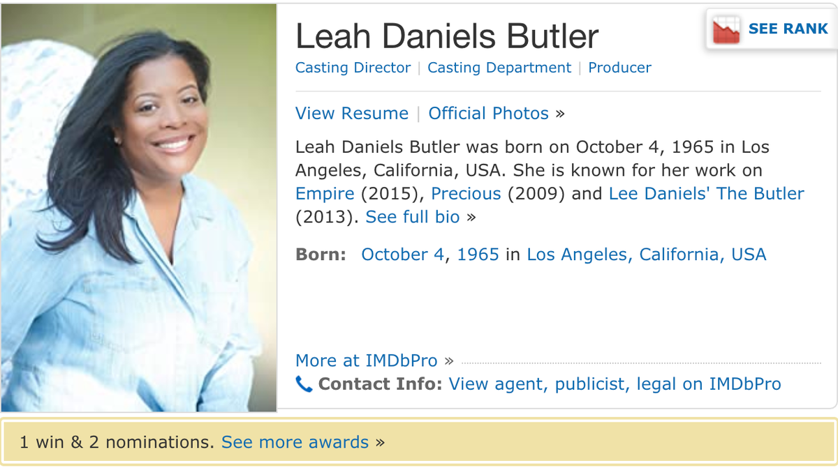 jasonosia's tweet photo. The casting director for LEE DANIELS' THE BUTLER is named Leah Daniels Butler, LMAO i can't breathe 🤣🤣🤣 https://t.co/YUw6j1jrUp