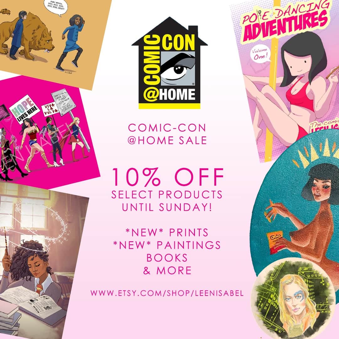 lsirikul's tweet photo. My girl @leenisabel is selling her amazing art. I own two already! 

Please support!!! #asiancreatives #sdcc #SDCC2020 #SDCCatHome https://t.co/dEZm0ePNNd