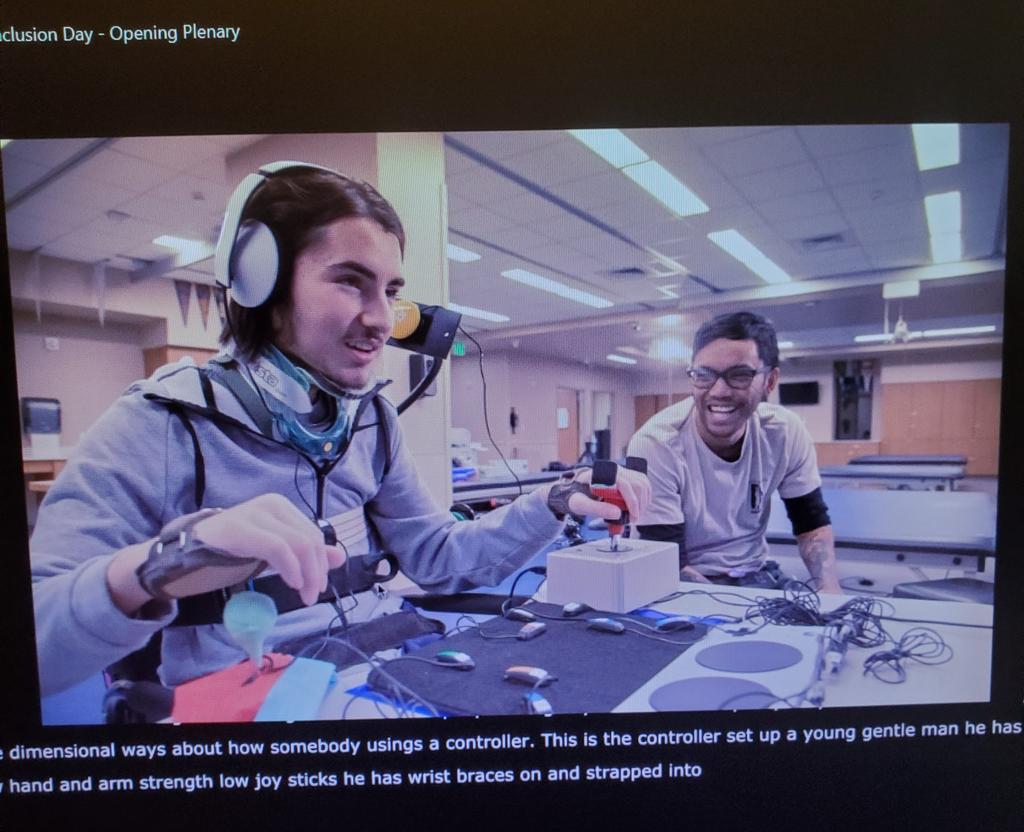 UC_CEAS's tweet photo. We are really enjoying the opening plenary of the @uofcincy Digital Inclusion Day 2020 with @feather, especially the adaptive controller development examples! #UCDID https://t.co/mUArL5Etp7