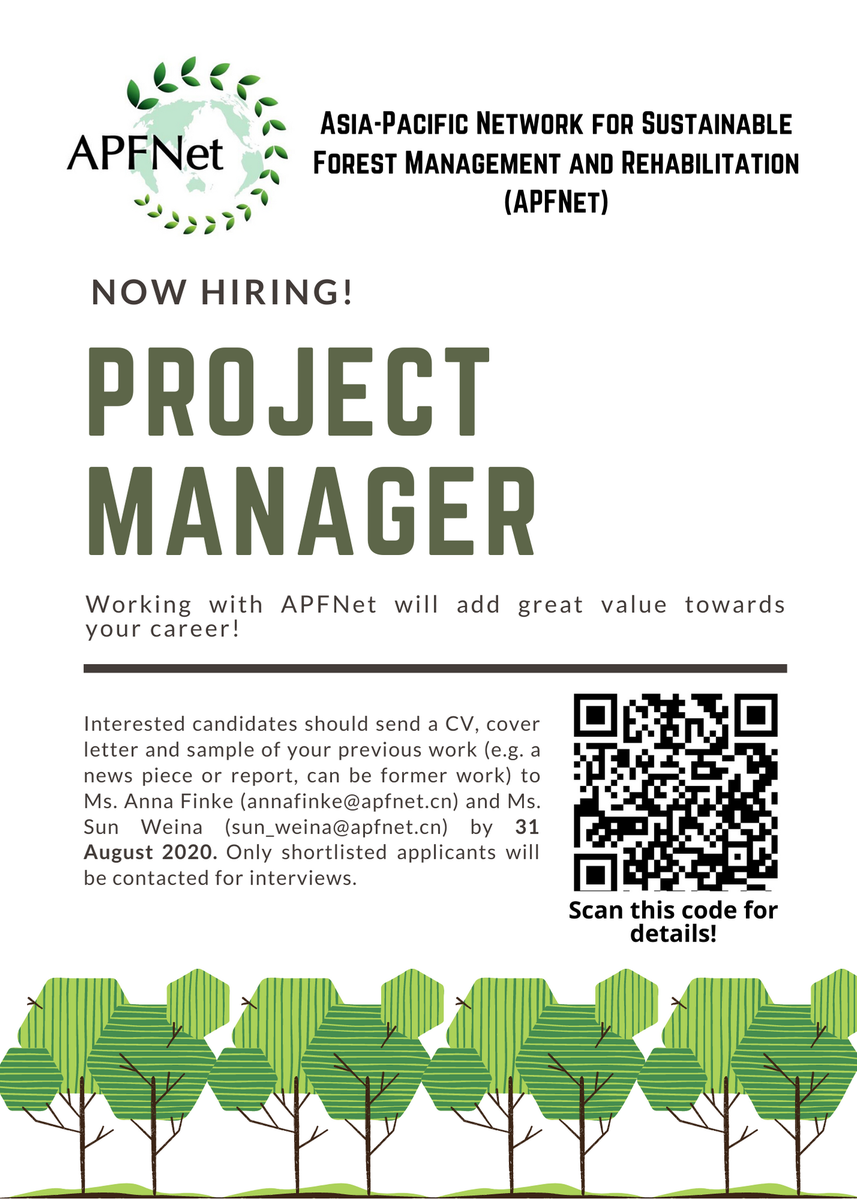 ApfnetAlumni's tweet photo. APFNet has a spot for you! For more details about the job vacancy you may scan the QR code in the poster or visit this link: https://t.co/P7OR0mEeuC #APFNet #APFNetAlumni #BFU #NFU #NWAFU https://t.co/37B2h5Vwbh