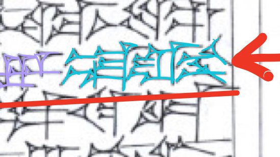 B - we can read this safely as ṣe-ra-am or ṣēram, "wild; backcountry"The last line becomes, then:tattanallak ṣēram "you are wandering around the wild"Now let's put it all together: