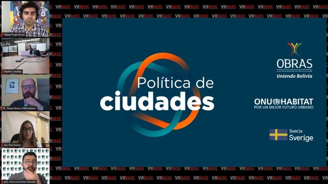 ruvisuarez's tweet photo. Conversatorio sobre la Política de Ciudades en el marco de la #Bienal junto al Viceministerio de Urbanismo - Vladimir Ameller, Arq. José Luis Durán, Presidente  CASCZ y Sergio Blanco de Onu Habitat, aportando con nuestra visión desde Santa Cruz. https://t.co/L4mKUyGq3P