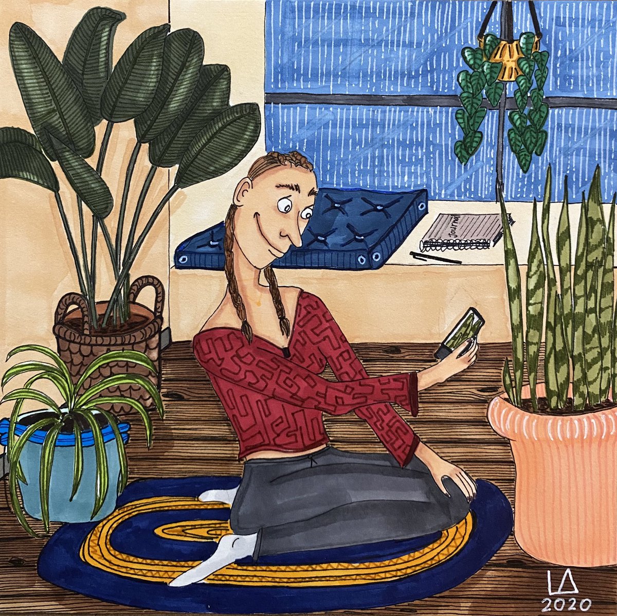 laurnalexander's tweet photo. New plant sprouts!!  

#art #ArtistOnTwitter #artists #illustrators #illustration #illustrationart #dailydrawing #plantmom #plantmomlife https://t.co/INUWY1rMEB