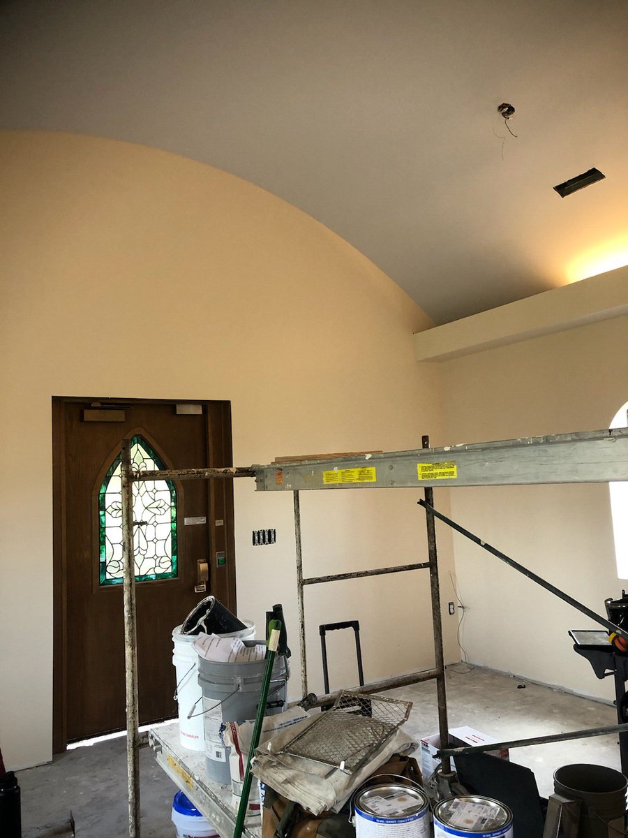 IamDTP's tweet photo. Starting ceiling layout of chapel https://t.co/Lw15MMYxkA