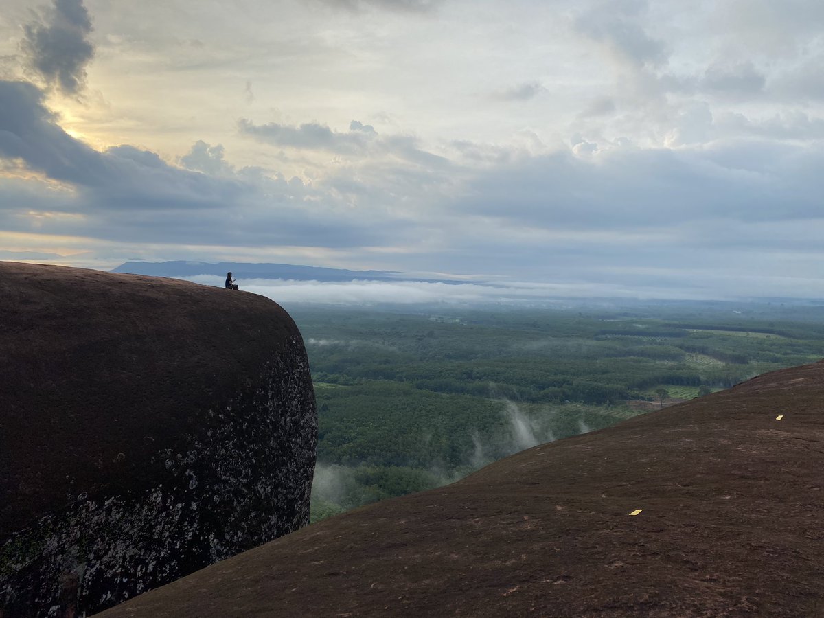 PJDominate's tweet photo. This week I managed to tick ✅ a location off my bucket list in Thailand - Hin Sam Wan - three whales rock in Bueng Kan Province. 75 million year rock formation with stunning views across the Mekong River delta. https://t.co/dgUCTMdeQQ