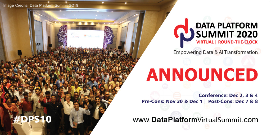 Yash1thch's tweet photo. Join Data Platform Virtual Summit 2020. Learn from Microsoft Experts &amp; MVPs. 24×7. Round-The-Clock.
The whole world can attend.
https://t.co/czhoGOLtJf
#Azure #AzureSQL #SQLServer #msftadvocate #SQL #Analytics #DataScience #PowerBI #DPS10 #DataPlatformGeeks
Share&amp;spread the word. https://t.co/rWaYpAcPXw