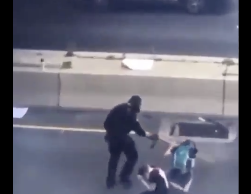 thehill's tweet photo. Philadelphia officer captured on video pepper spraying kneeling protesters to be charged https://t.co/5ubBaZ8QsY https://t.co/avUbNazaAR