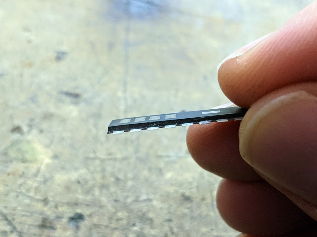 the chip is very thin now 