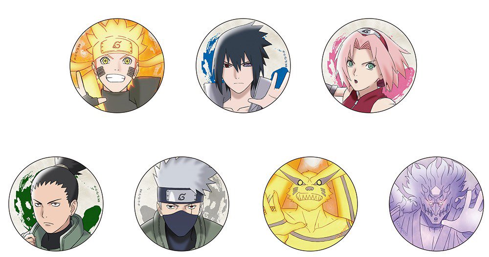 缶バッジ/NARUTO×BORUTO GENERATION STORE/ナルト/サスケ/サクラ