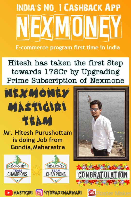 NexMoneyIndia's tweet photo. आपको बहुत बहुत बधाई इस सुनहरे बिज़नेस को करने के लिए💐💐🎯
#NexMoney https://t.co/nK3Xh0aeMV