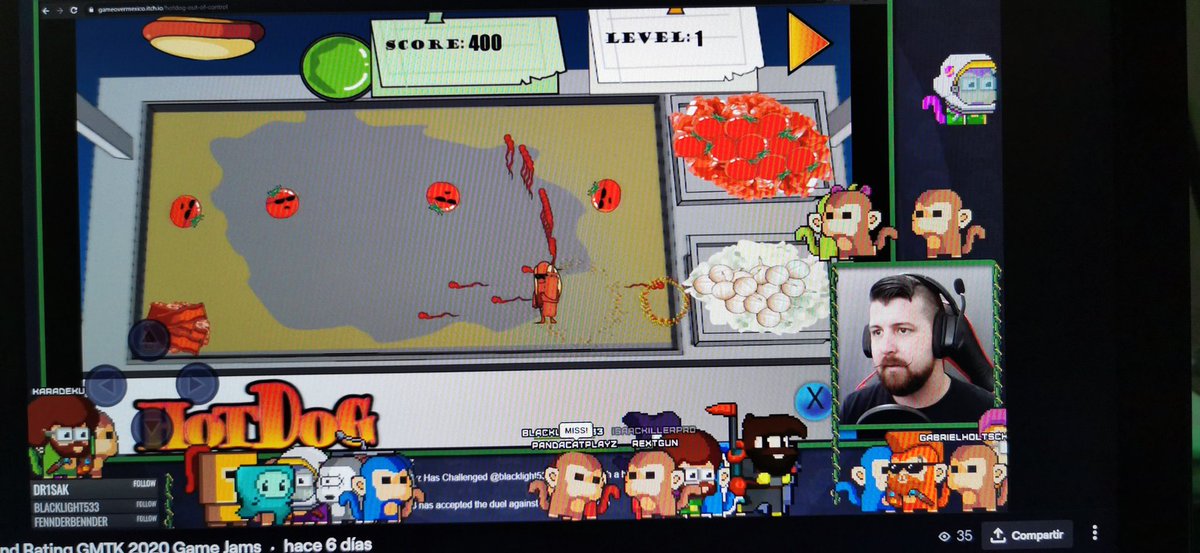 MexicoOver's tweet photo. Its really cool and enjoy other developers playing my games!!! Thanks alot!!asome More than 19 streams #indiedev #IndieGameDev  #indieart #contructeam #construct3 #gmtkjam #gmtk2020 #ALIENWARE https://t.co/LoaZS1Ztzh