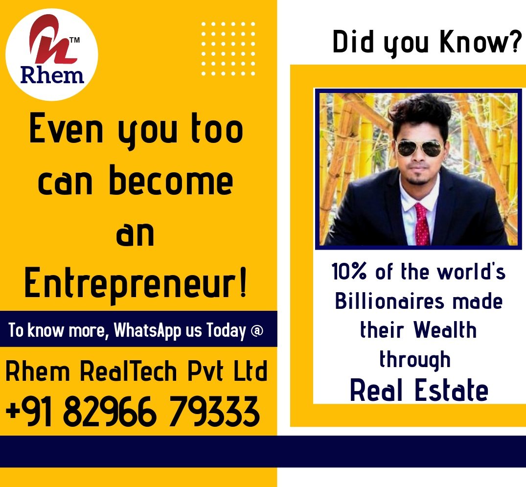 rhemrealtech's tweet photo. Did you know???
10% of the world's #Billionaires made their #wealth through #Realestate.Join our #network today! To know more #whatsapp @ +91 82966 79333
#rhem #rhemrealtech #startup #tech #propertymanagement #realestateagents #realty #parttime #fulltime #jointoday #team #explore https://t.co/49AczwFXWN