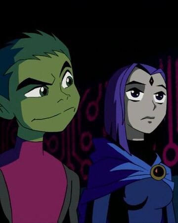 raven and beast boy . it was so cute and he always kept her on her feet. she was pretty like eh whatever but they cared about each other and it was CUTE i wanted to cry so wholesome