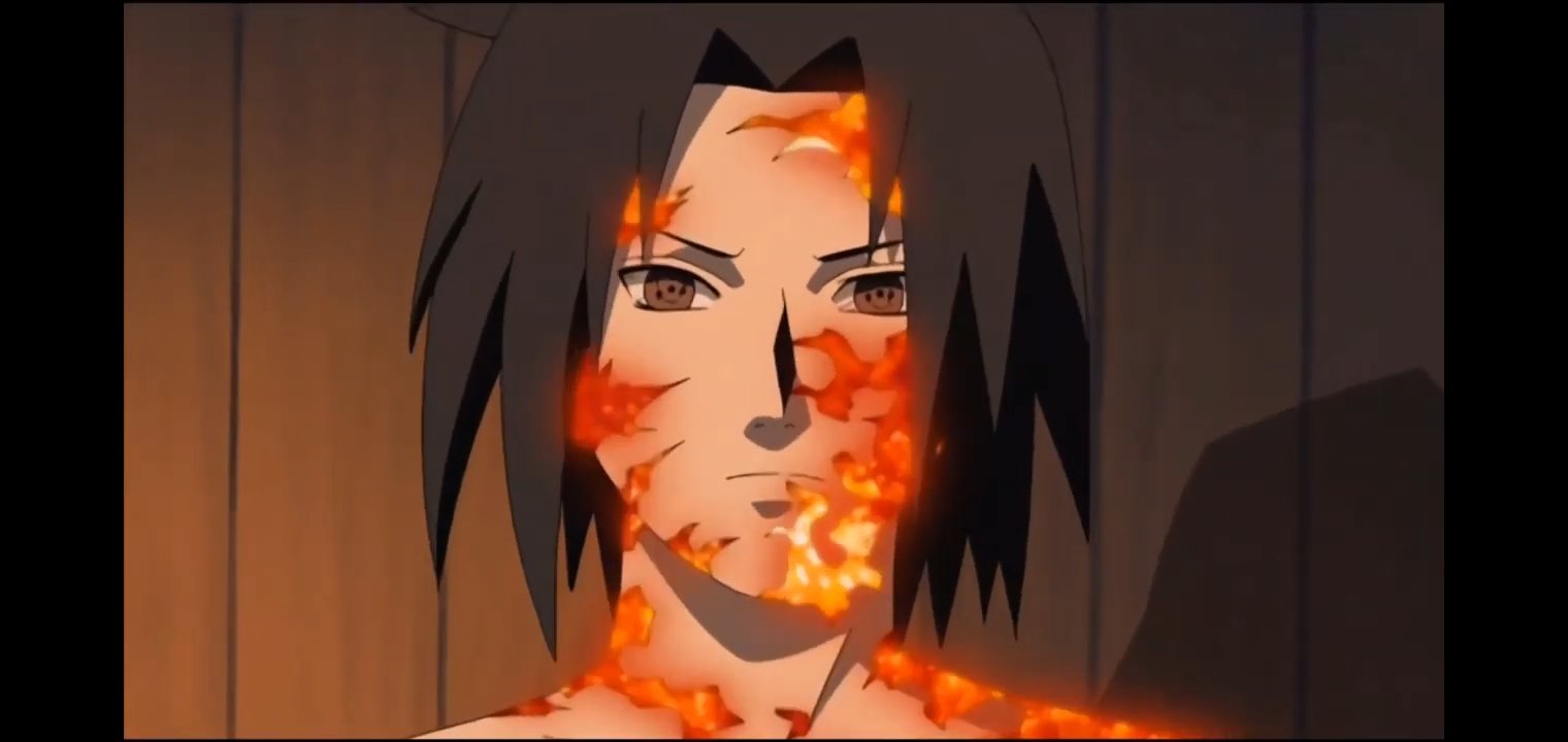 Uchiha Sasuke marca da maldição Lv 2