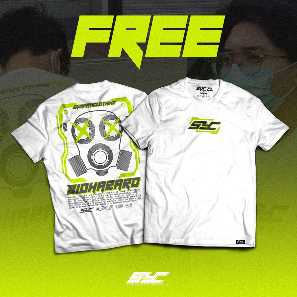 syc_cl's tweet photo. 🚨GIVEAWAY ALERT🚨
❗FREE SHIRT OF YOUR OWN SIZE❗

1. Like our page:
https://t.co/d3XqH51HFO

2.  Like and share this post
https://t.co/4IG3wFPbmF
3. Comment your size and tag 2 of your friends

*WE WILL ANNOUNCE THE WINNER ON JULY 29, 2020 (WEDNESDAY) https://t.co/sf8gkYGmNg
