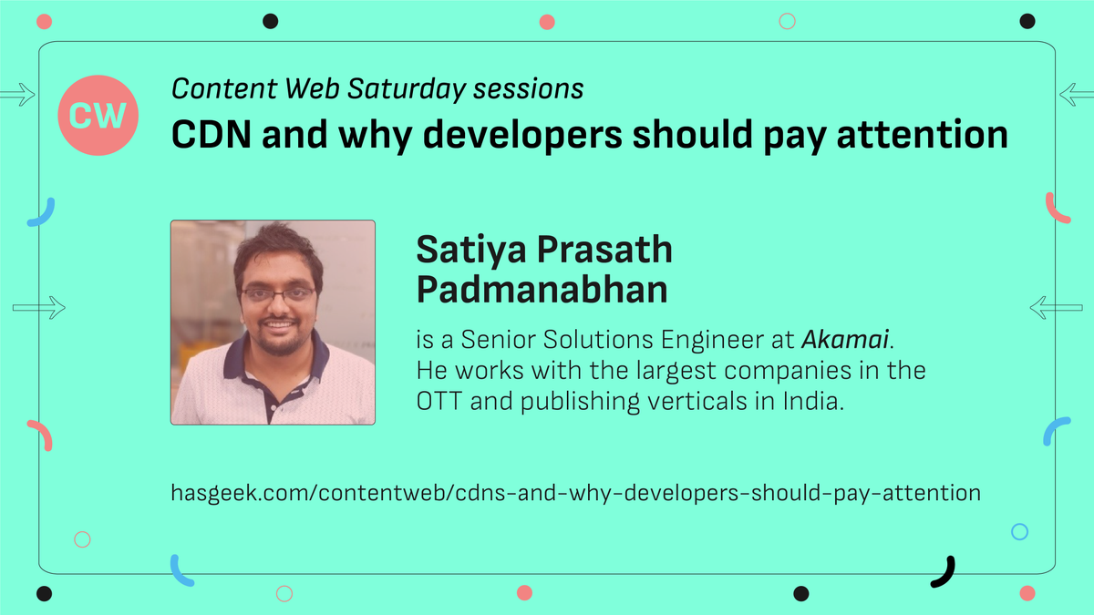 jsfoo's tweet image. #CDNs and via #developers should care - session by #ContentWeb: hasgeek.com/contentweb/cdn…
@satiyaprasath @anandology @phoenixwizard @umanghome @debugPathania @championswimmer @tdinkar @Hemantisme