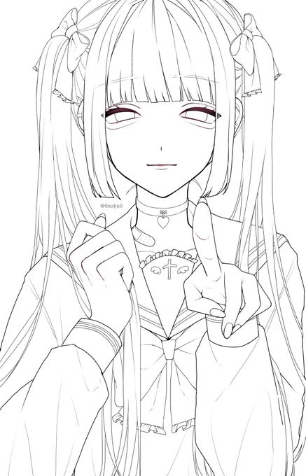 フリー線画欲しいですコメントが来たので置いておきます! 