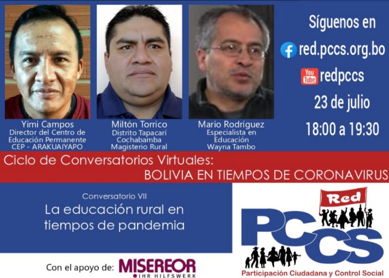 RedPCCS's tweet photo. La #educación #rural en tiempos de pandemia, un conversatorio desde la práctica educativa. https://t.co/9fcpfgzOSV